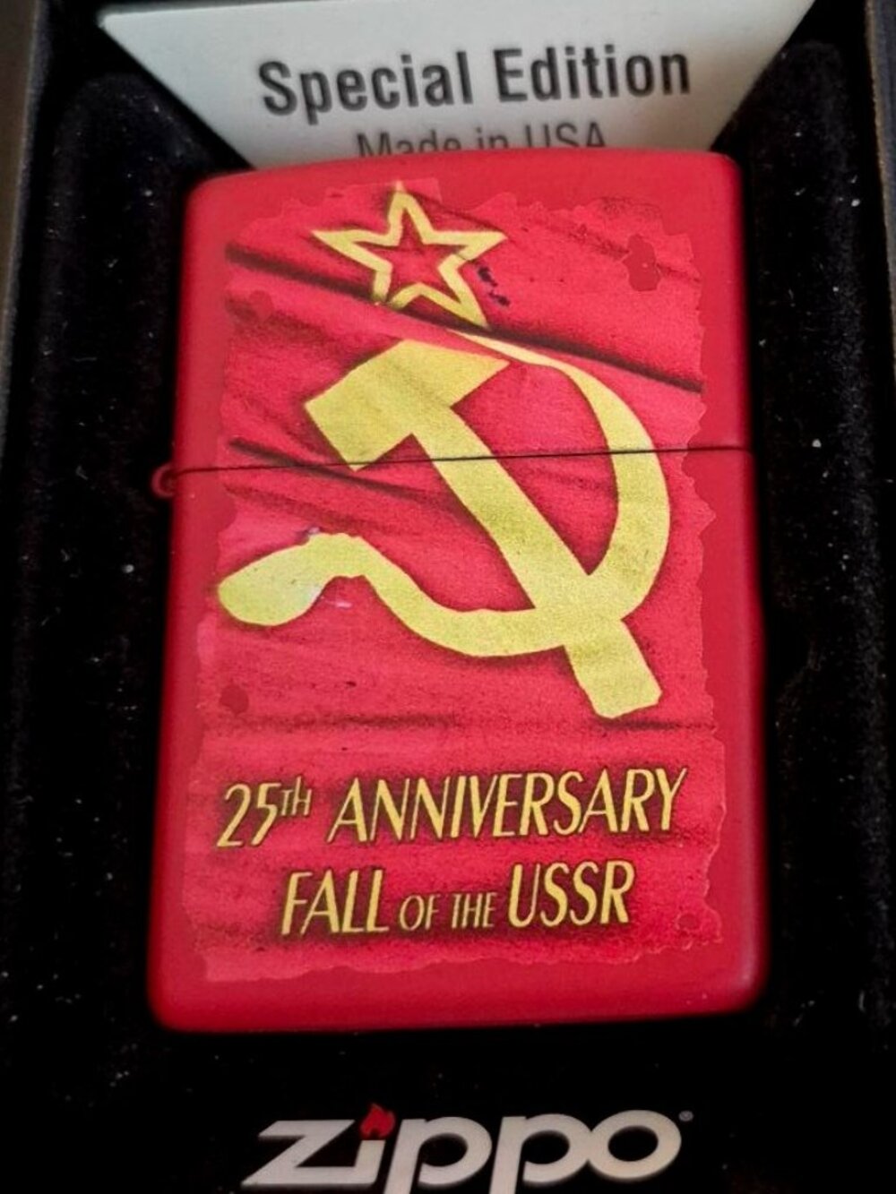 Special Edition 25th Anniversary fall of USSR Zippo Lighter